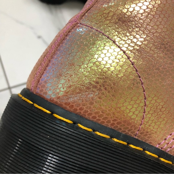 Dr. Martens Molly Metallic Platform Boots - Picture 6 of 16
